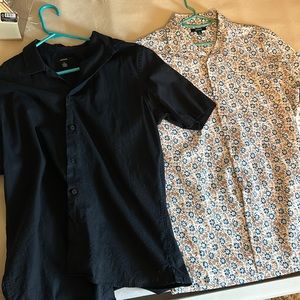 2 Alfani short sleeve button down